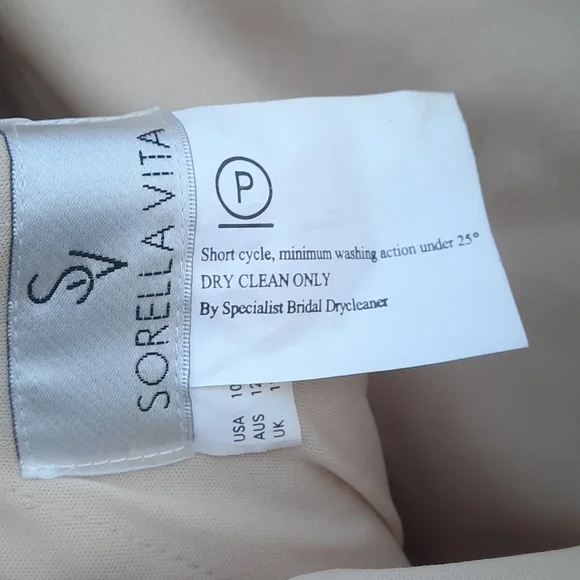 Sorella Vita SV Gold Sequin Dress Low Back Size 10 Gorgeous Gown Bridal Prom - Picture 7 of 16